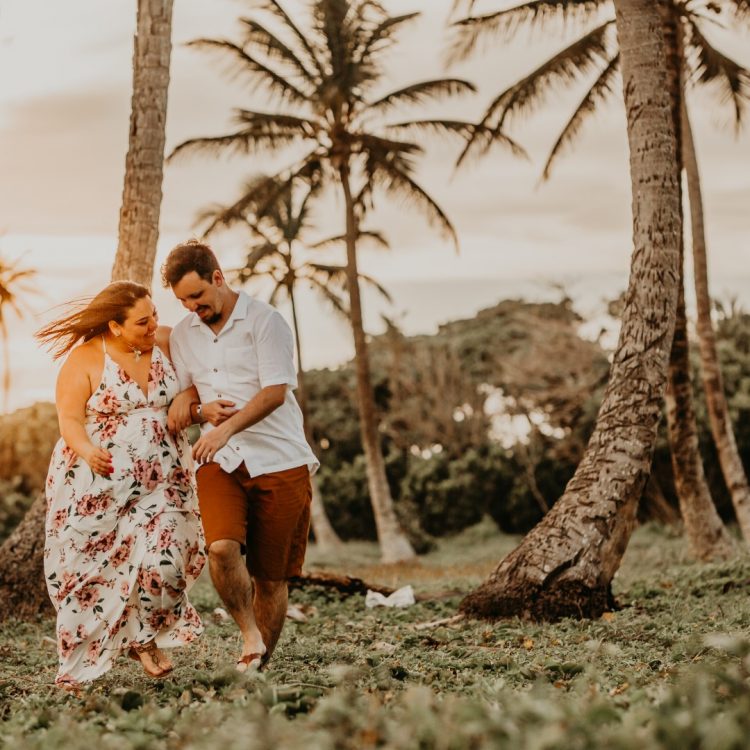 pareja en el prado en san andres